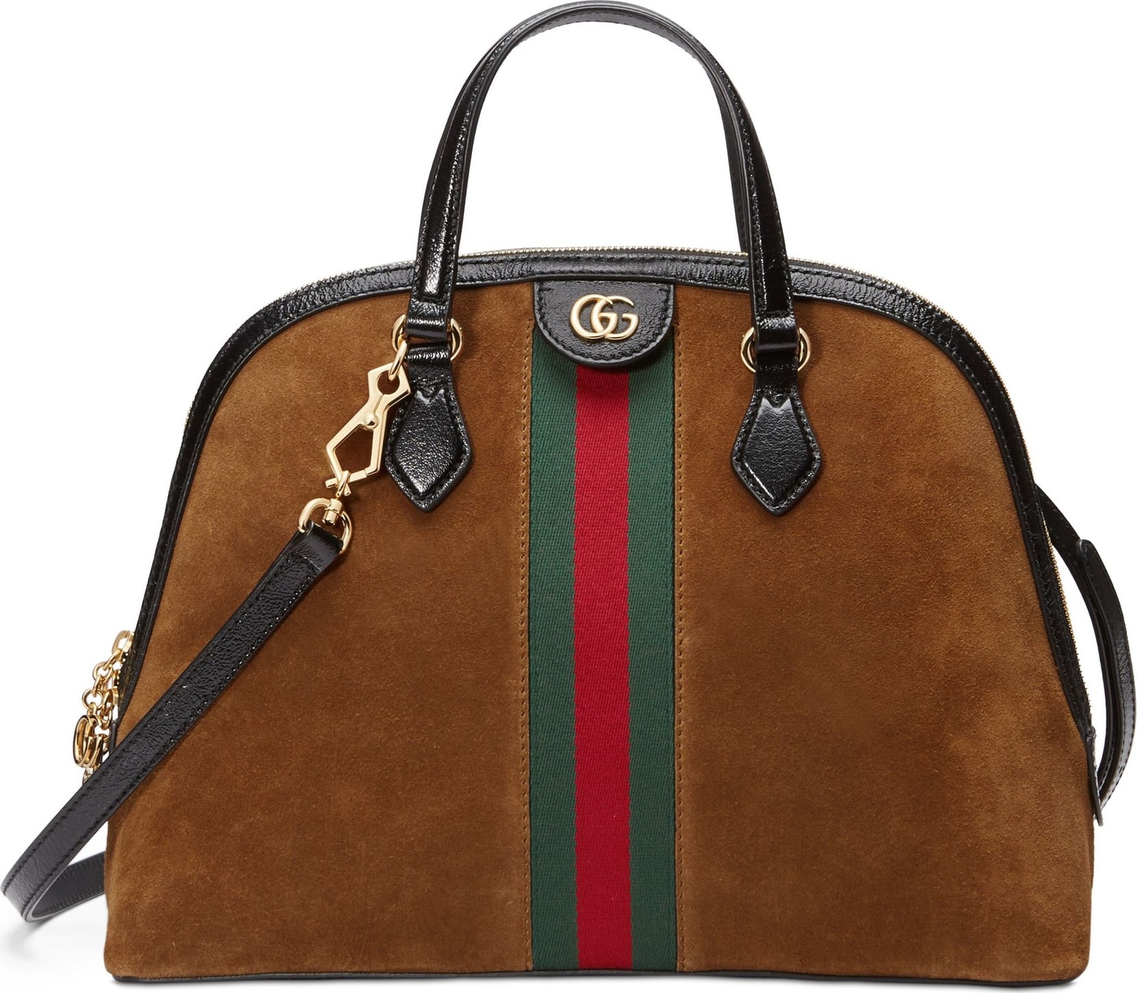 Gucci Ophidia Suede Dome Satchel