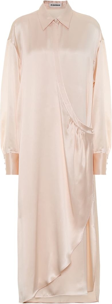 Jil Sander Silk-satin maxi dress