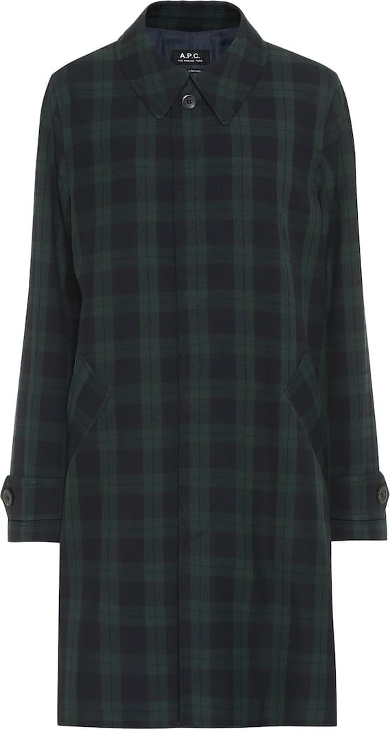 A.P.C. Dinard checked coat
