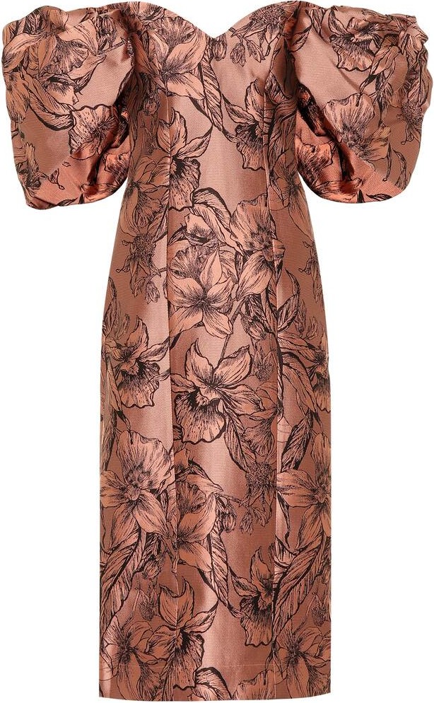 Johanna Ortiz Synchronicity silk-blend midi dress