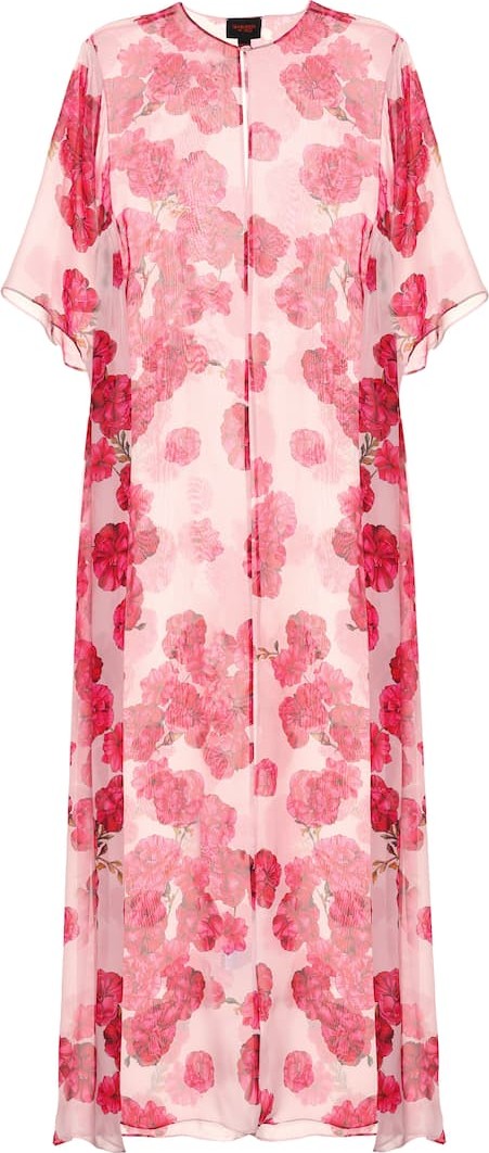 Giambattista Valli Floral-printed silk maxi dress