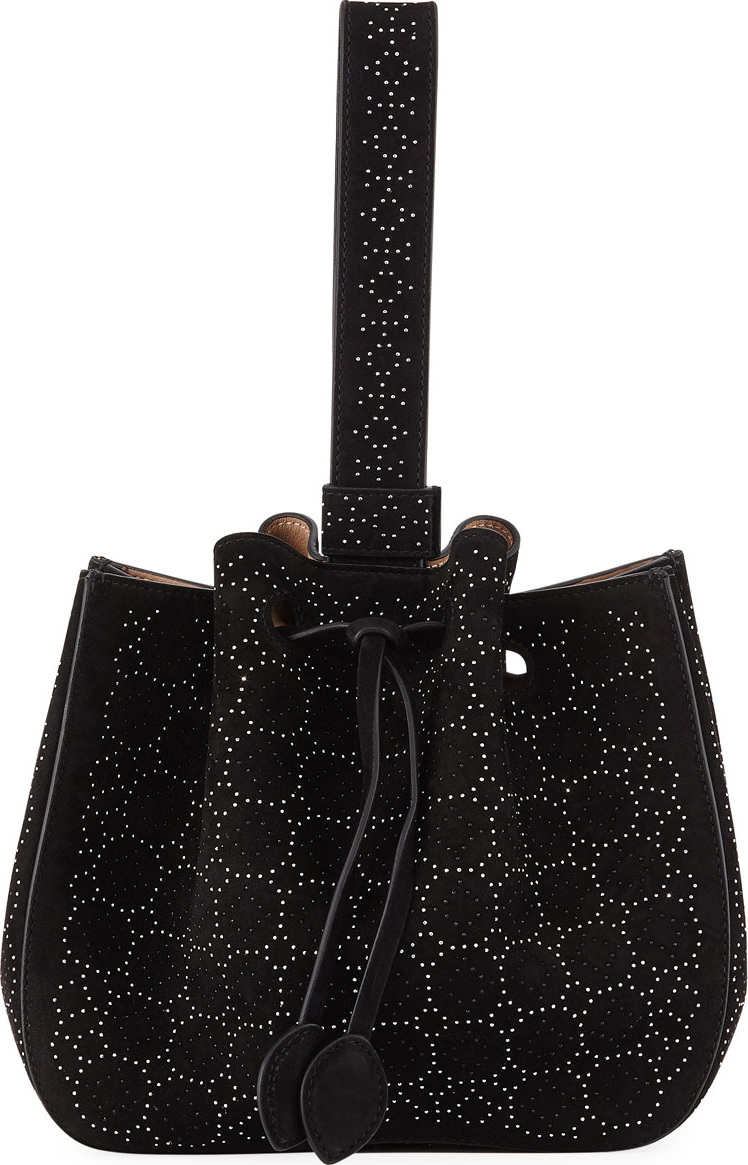 Alaïa Rose-Marie Studded Small Bucket Bag