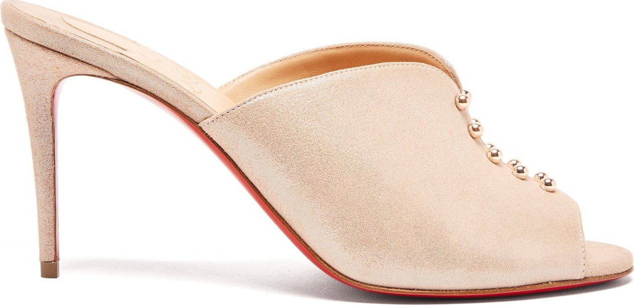 Christian Louboutin Predumule 85 metallic suede mules
