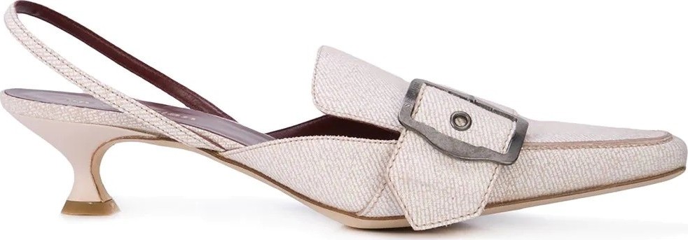 Sies Marjan buckled slingback mules