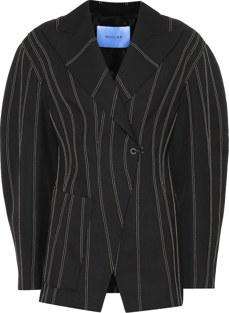 Mugler Oversized wool blazer