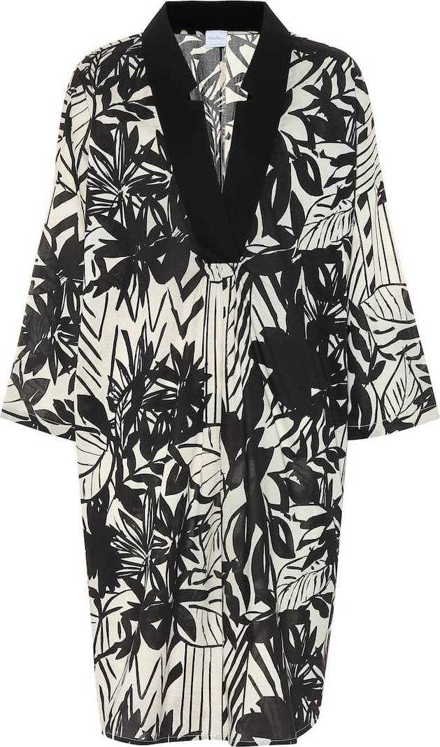 Max Mara Teso printed cotton kaftan