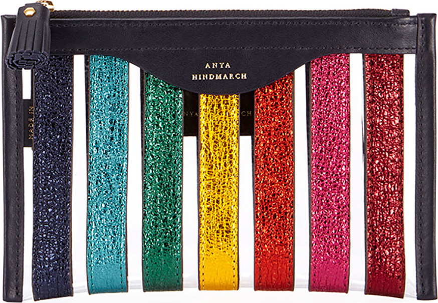 Anya Hindmarch Multi Stripes Loose Pocket Pouch/Wallet