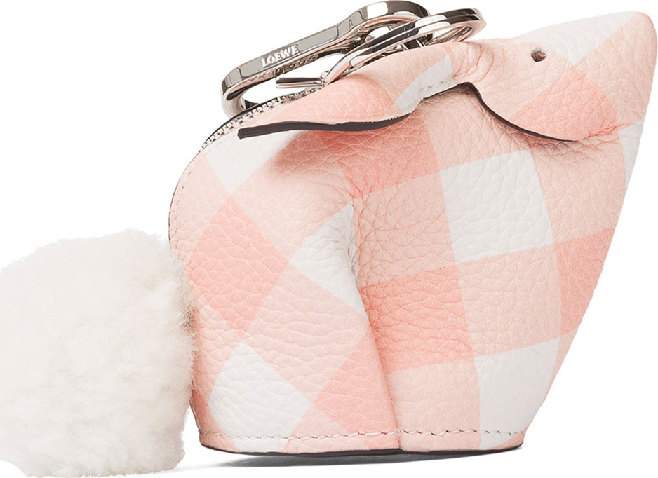LOEWE Bunny Gingham Charm for Handbag