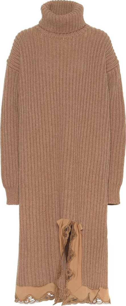 Balenciaga Wool turtleneck sweater dress