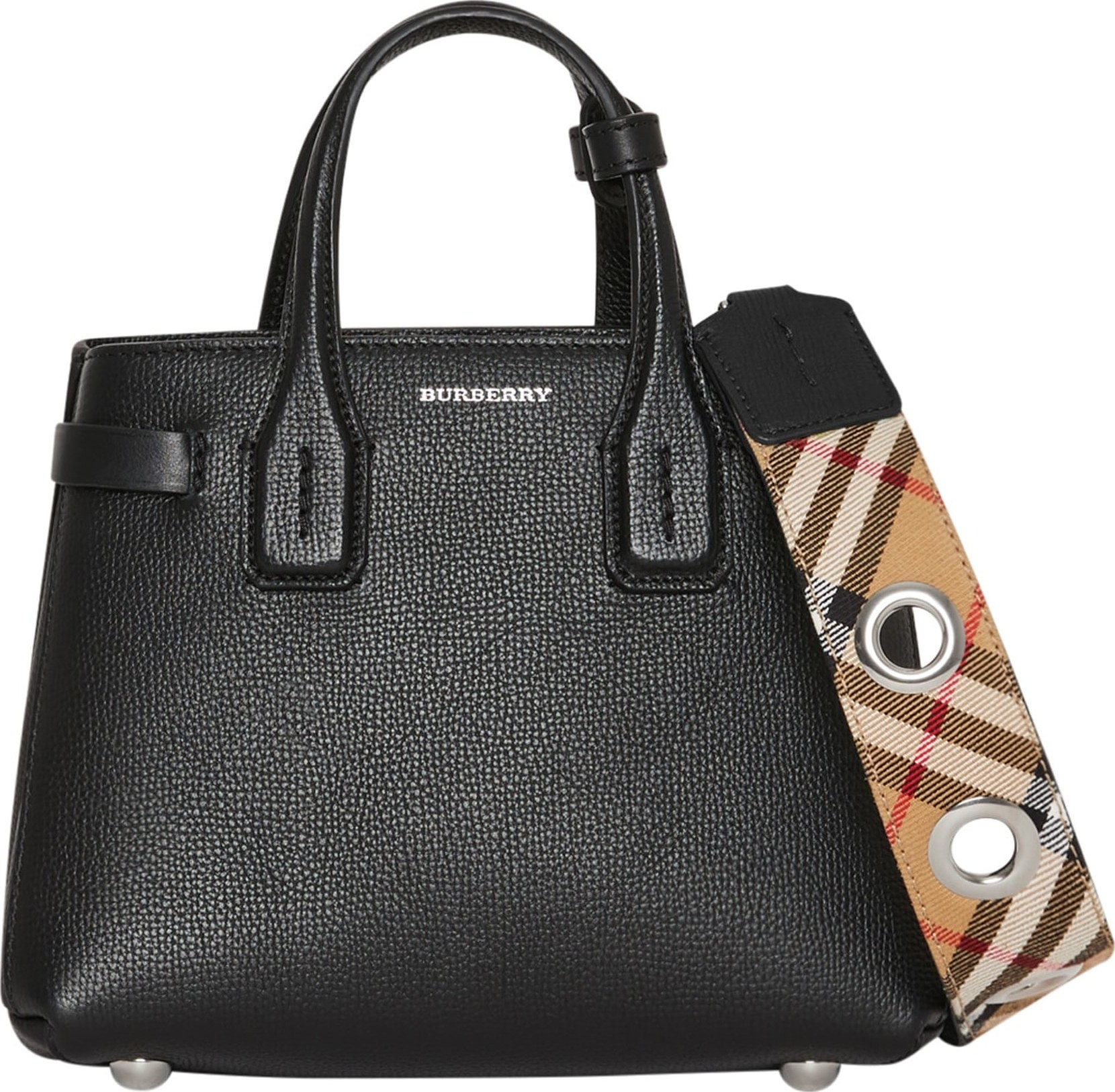 Burberry London England Baby Banner Leather Satchel