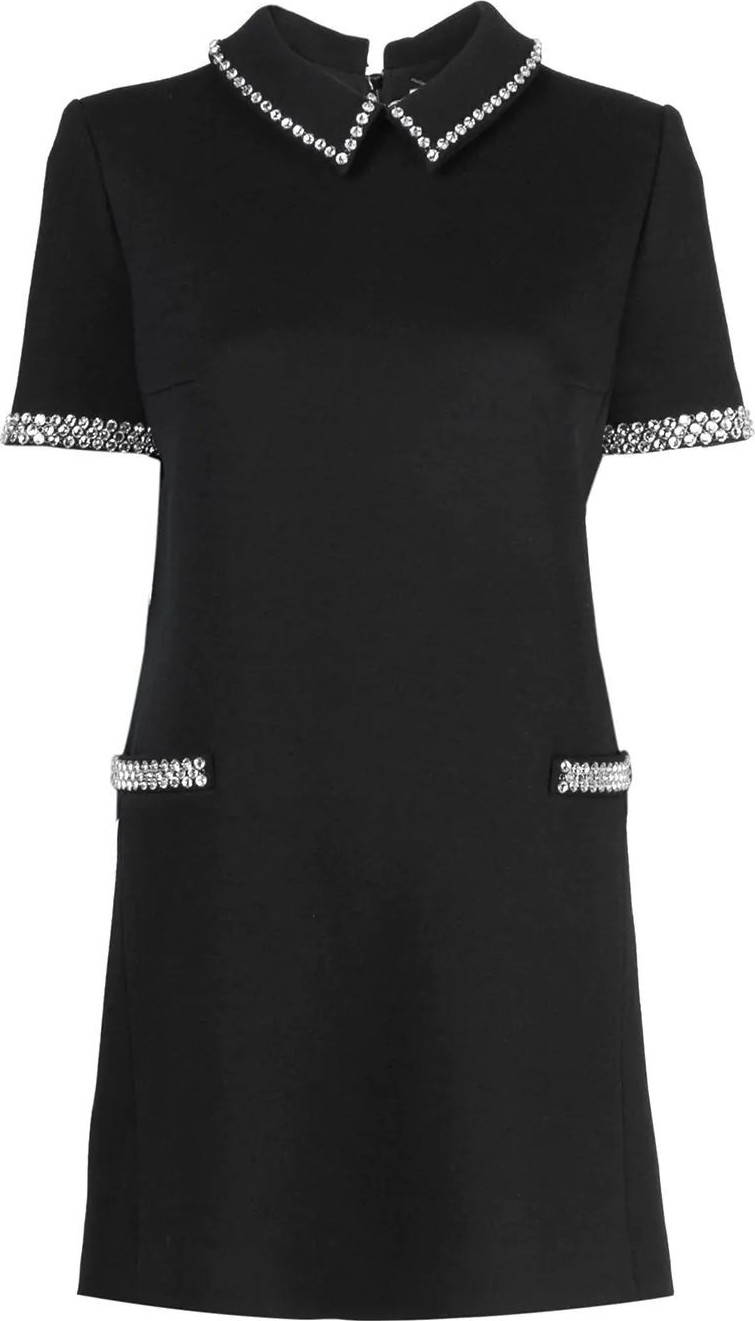 Saint Laurent short-sleeve embellished dress
