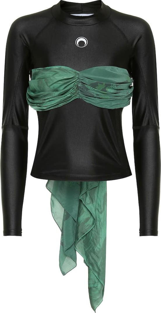 Marine Serre Stretch-jersey top