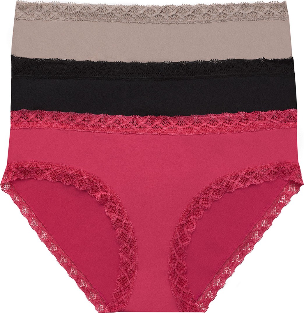 Natori Three-Pack Bliss Cotton Girl Briefs