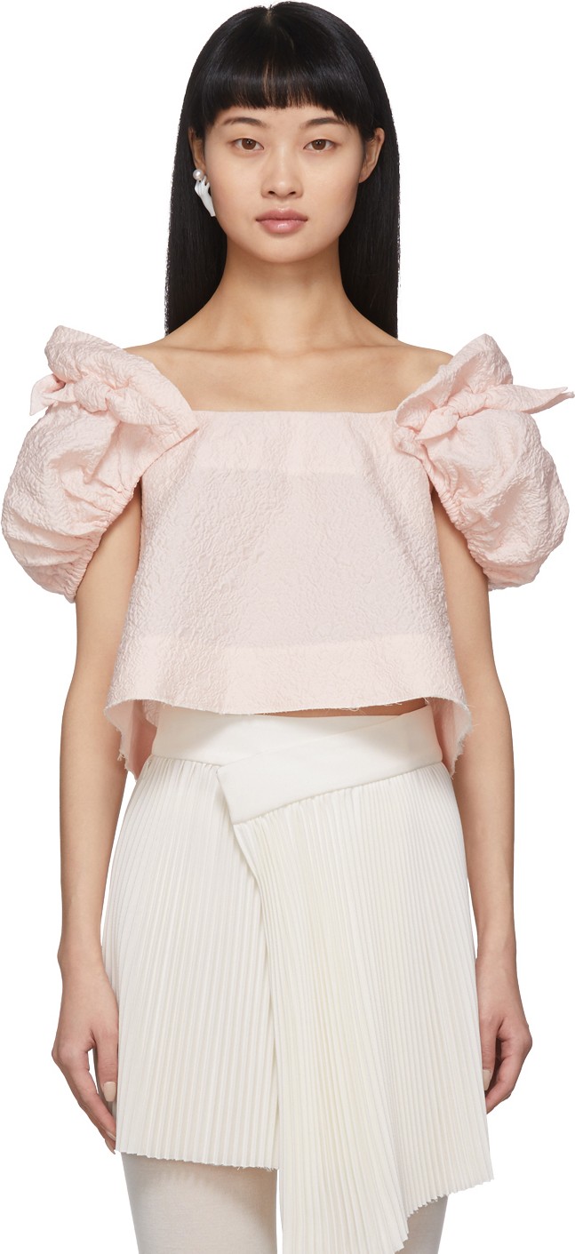 Shushu/Tong Pink Bow Blouse