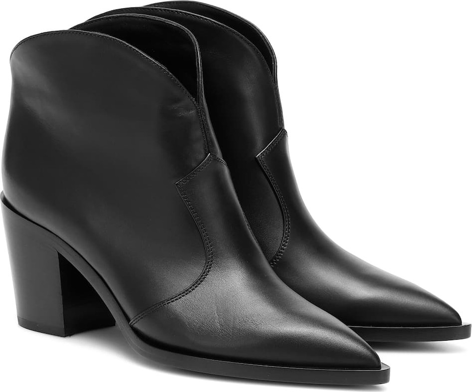 Gianvito Rossi Nevada leather ankle boots