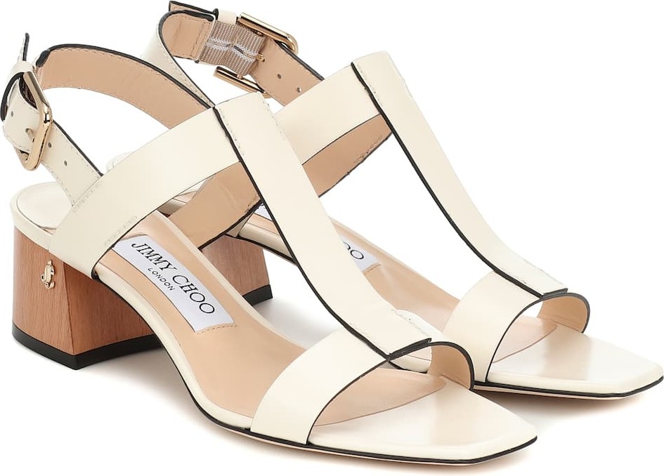 Jimmy Choo Jin 45 leather sandals