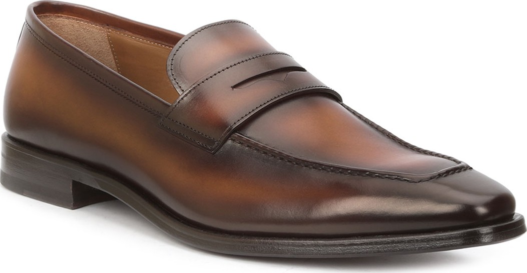 Bruno Magli Men's Corrado Burnished Leather Penny Loafers