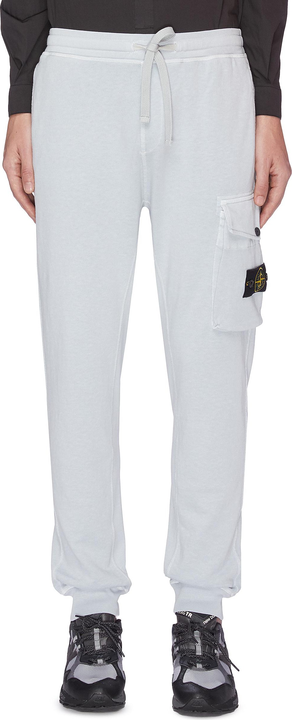Stone Island Mélange fleece cargo sweatpants