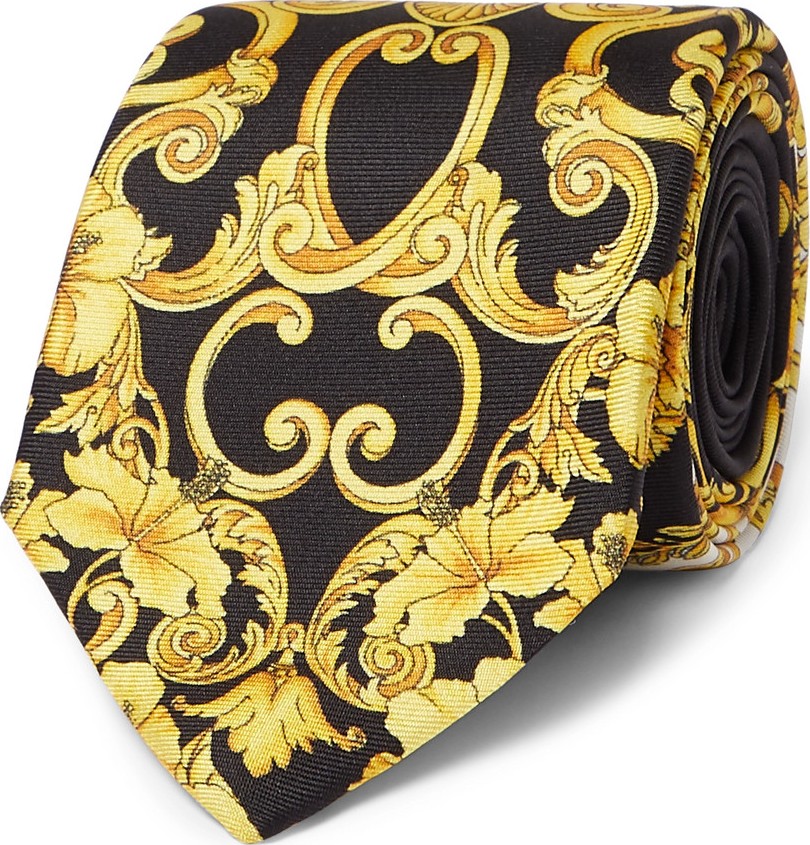 Versace 7cm Printed Silk-Twill Tie