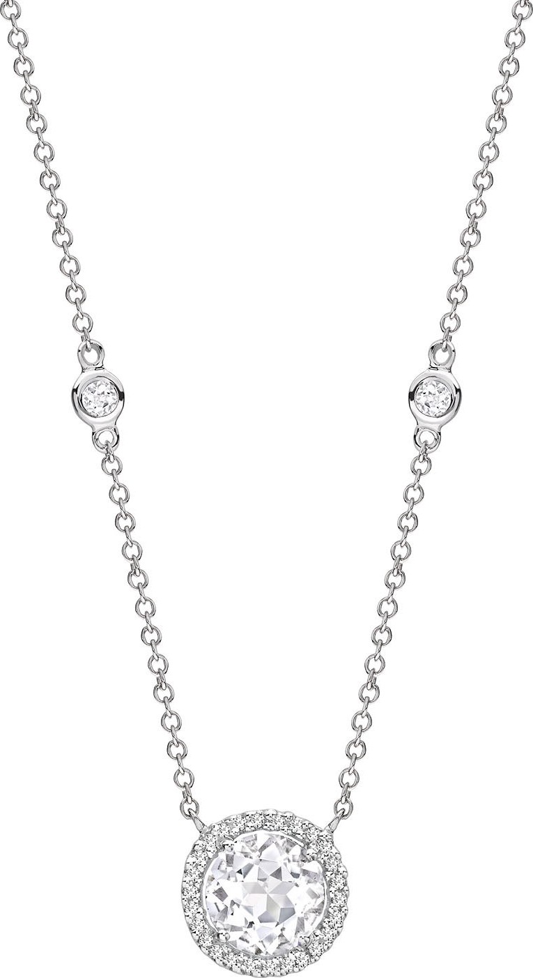 Kiki McDonough Grace White Topaz & Diamond Necklace