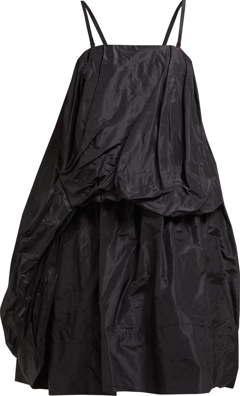 Simone Rocha Draped silk-taffeta midi dress