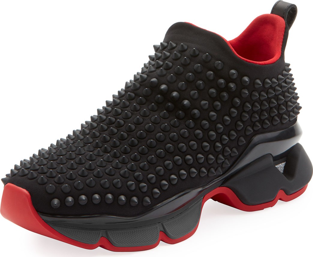 Christian Louboutin Spike Sock Donna Red Sole Sneakers