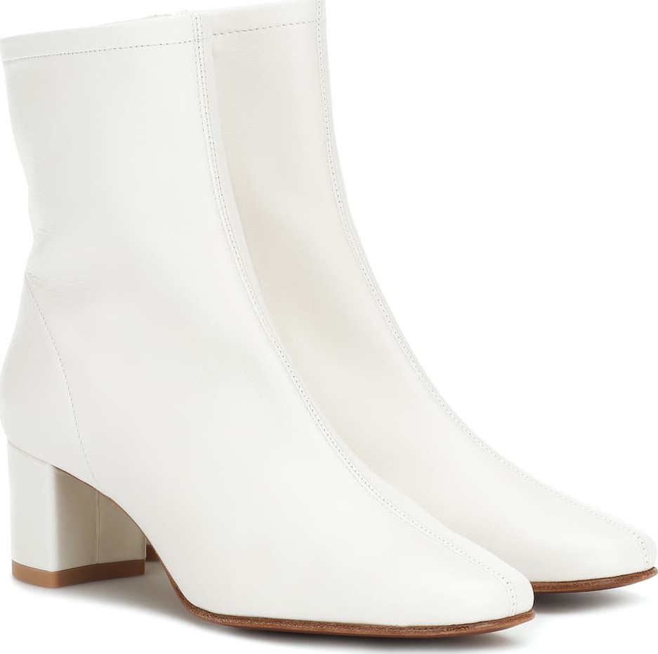 By Far Sofia leather ankle boots