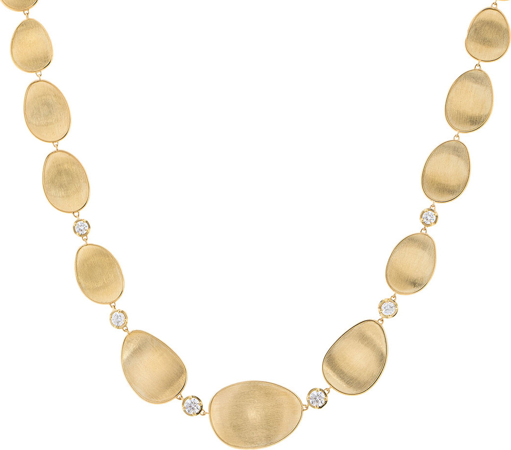 Marco Bicego 18k Lunaria Elevated Necklace w/ Diamonds