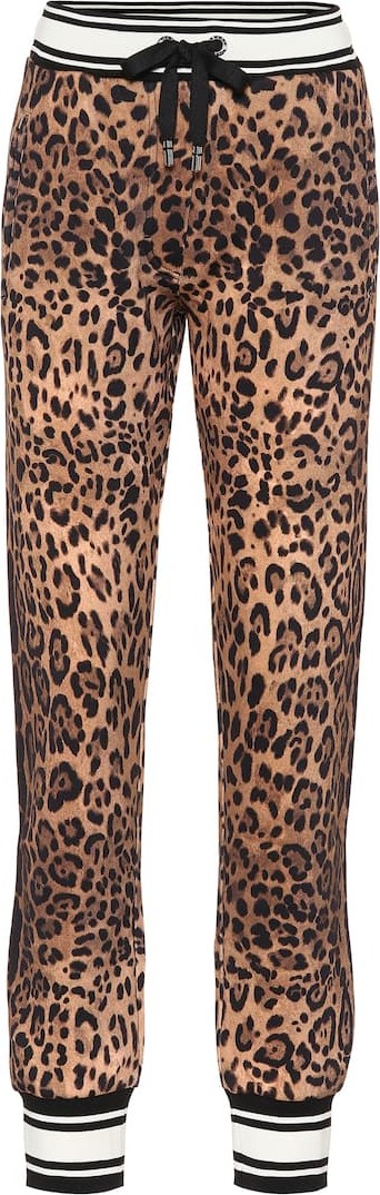 Dolce & Gabbana Leopard-print cotton trackpants