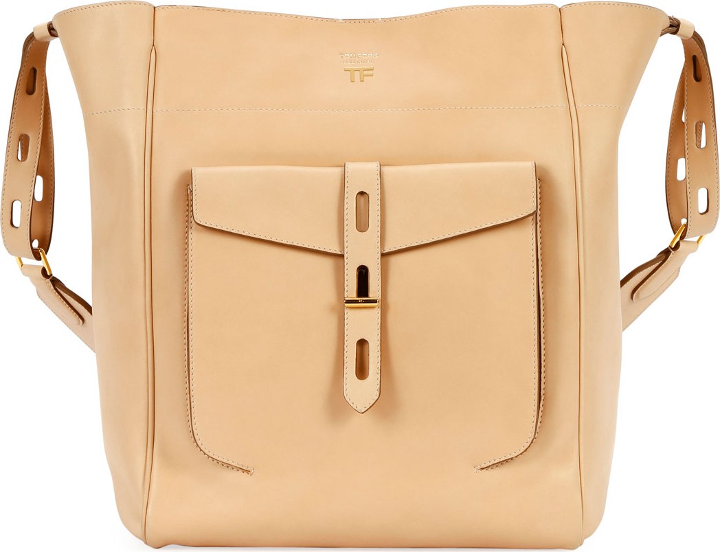 TOM FORD Hollywood Natural Calf Bucket Bag