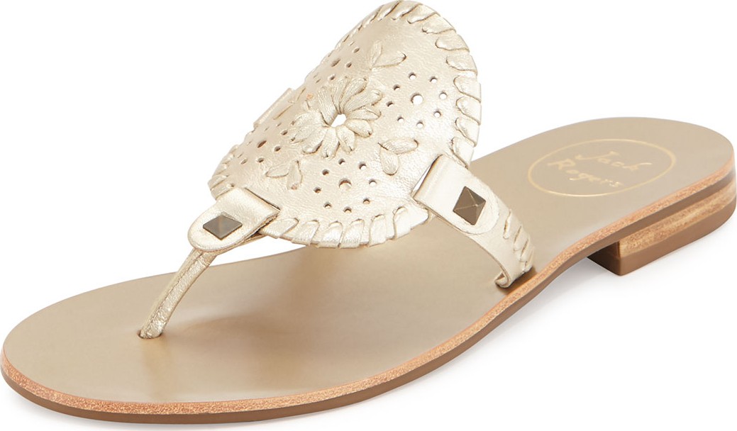 Jack Rogers Georgica Whipstitched Thong Sandals