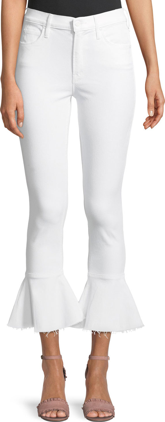 MOTHER Cha Cha Fray Ankle Jeans