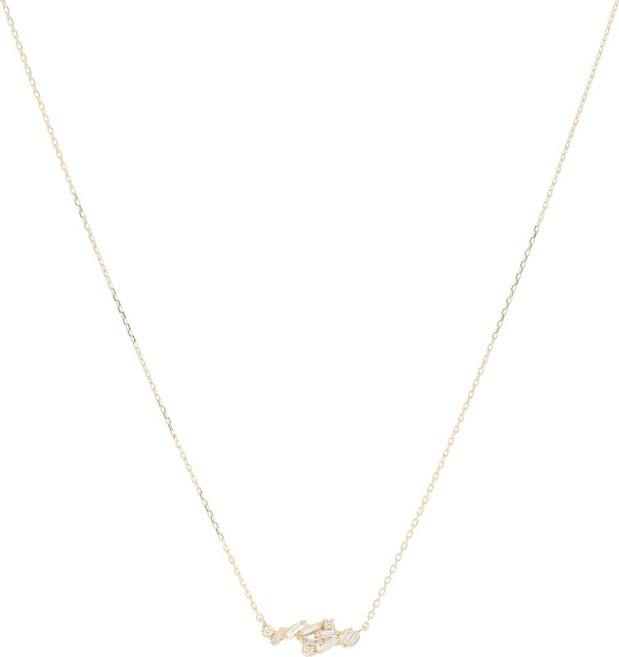 Suzanne Kalan 18kt yellow gold and diamond necklace
