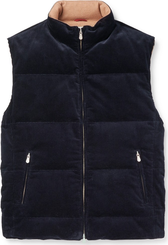 Brunello Cucinelli Quilted Cotton-Corduroy Gilet