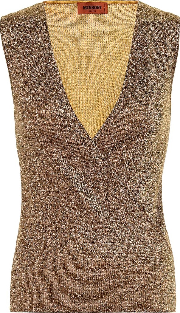 Missoni Metallic wrap top