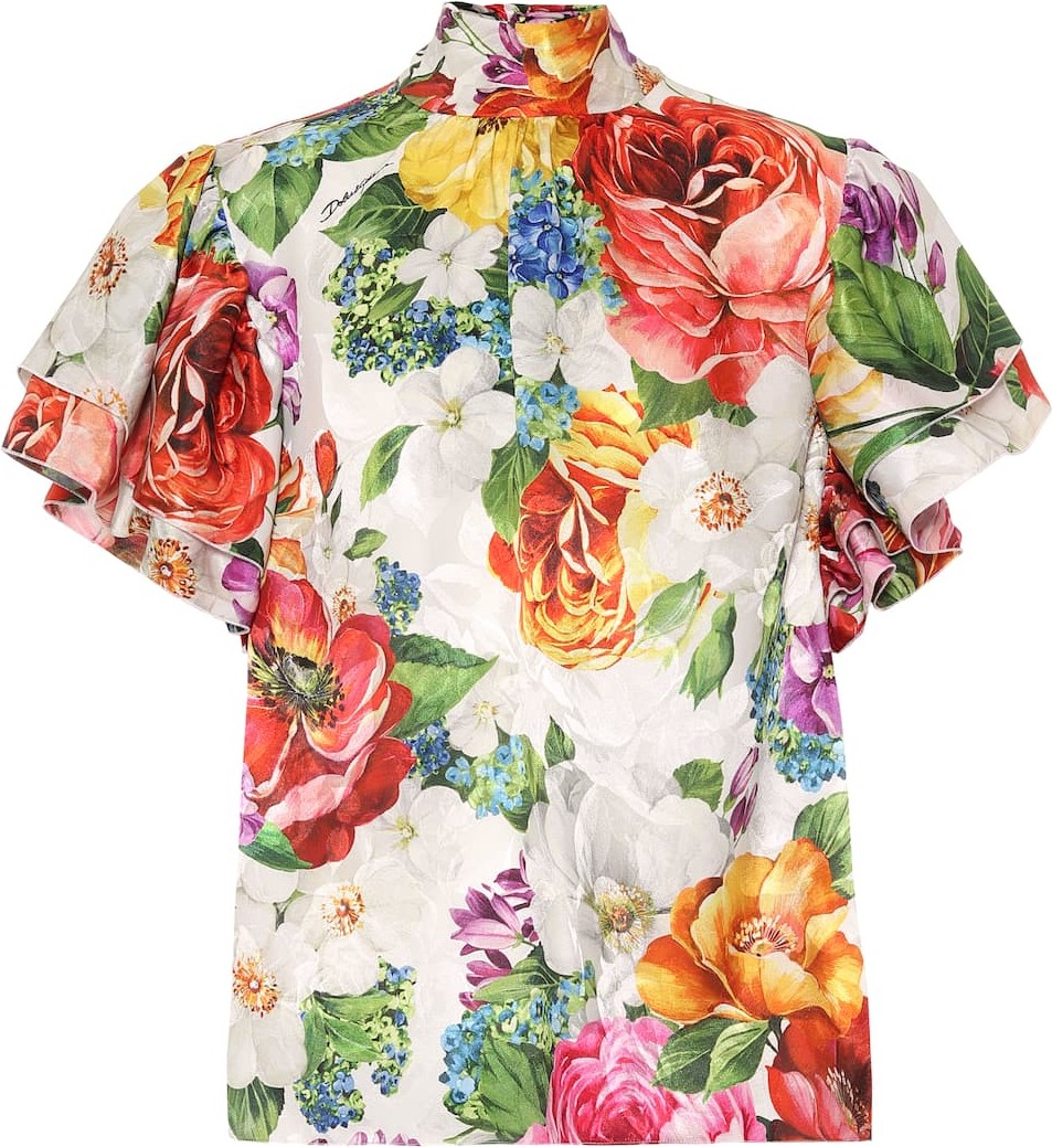 Dolce & Gabbana Floral silk blouse