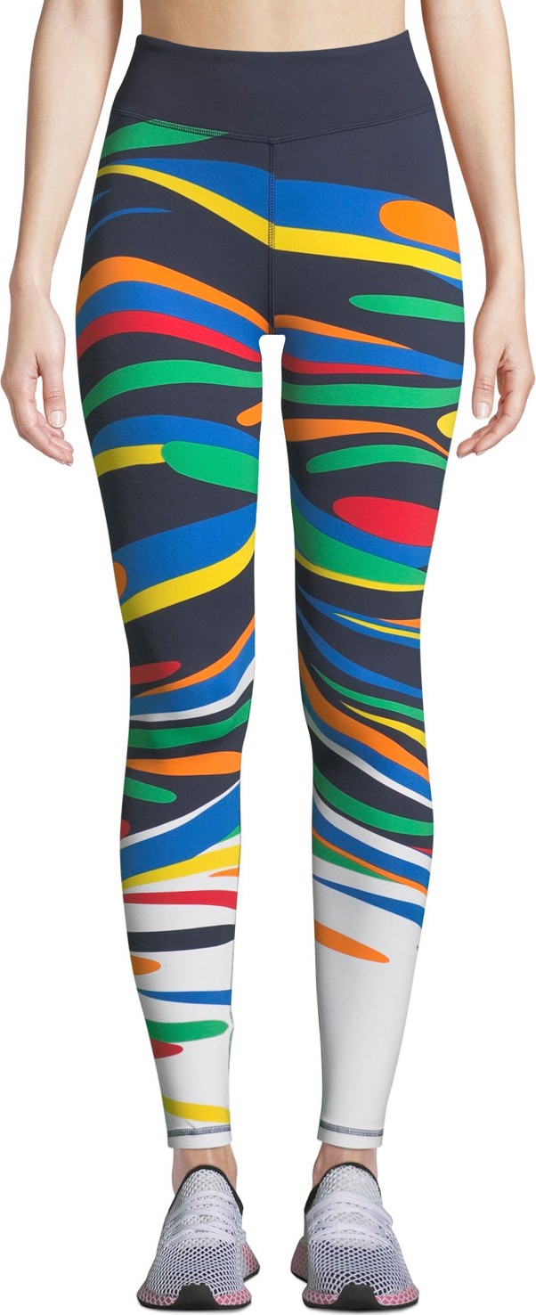Tory Sport Splash Printed Performance Leggings