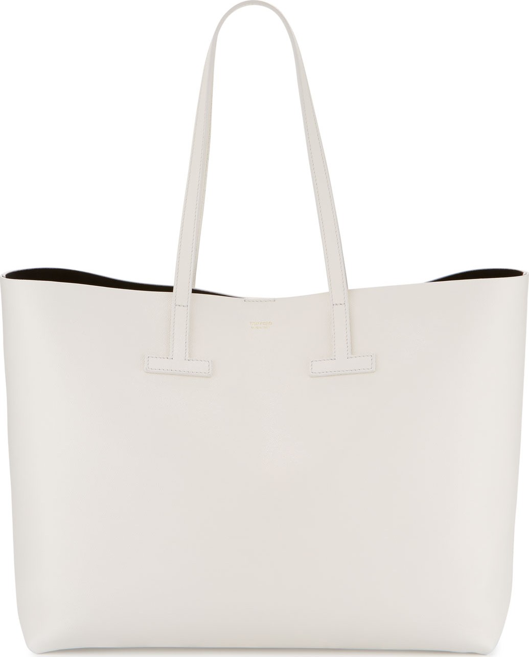 TOM FORD Large Grained Leather T Tote Bag
