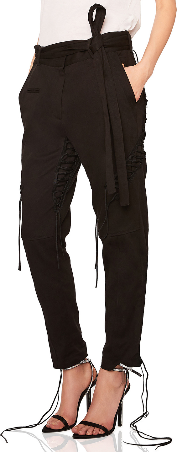 Saint Laurent Lace Up Military Gabardine Pants