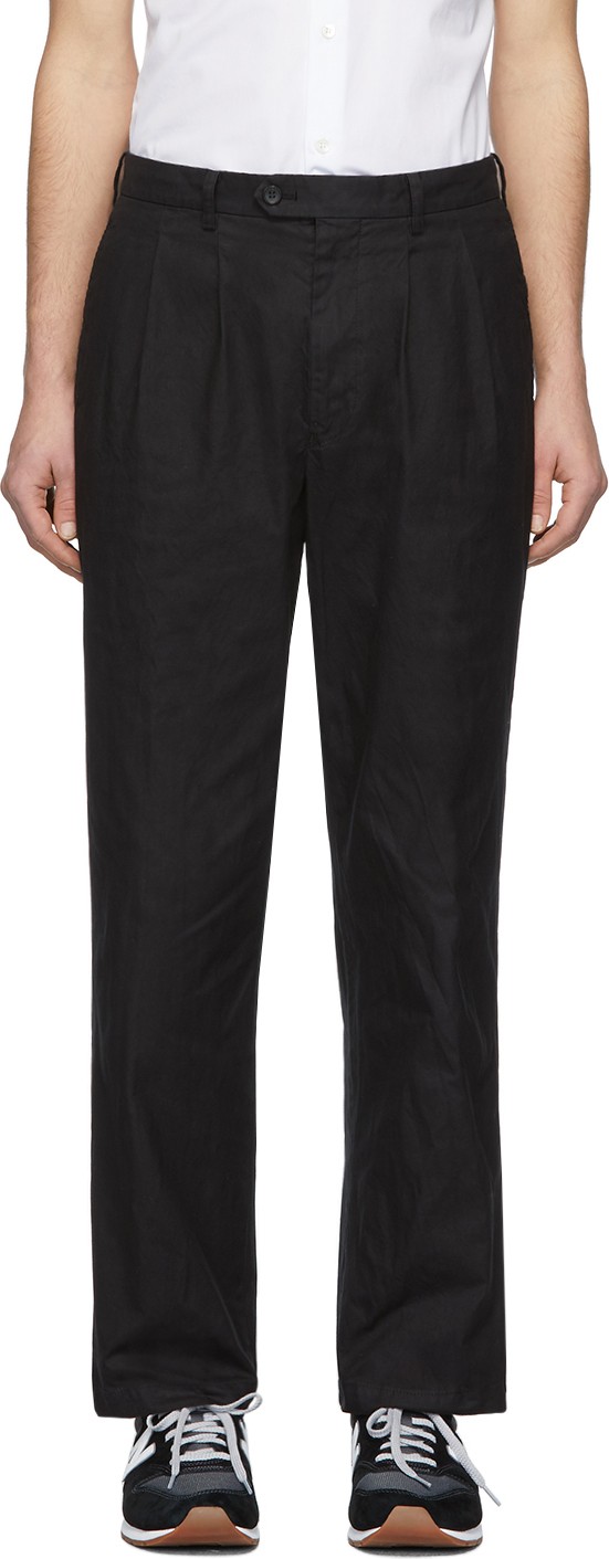 Junya Watanabe Black Gabardine Trousers