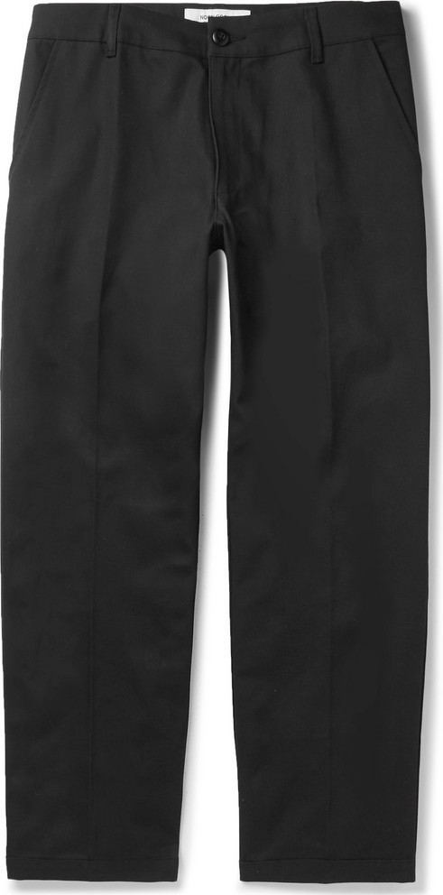 Noon Goons Black Slim-Fit Cotton-Twill Trousers