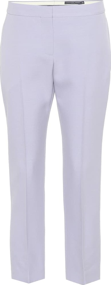 Alexander McQueen Cropped mid-rise straight pants