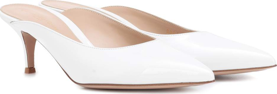 Gianvito Rossi Paige leather mules