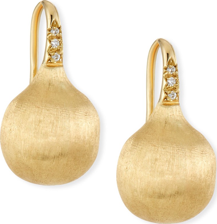 Marco Bicego Africa 18k Diamond Drop Earrings