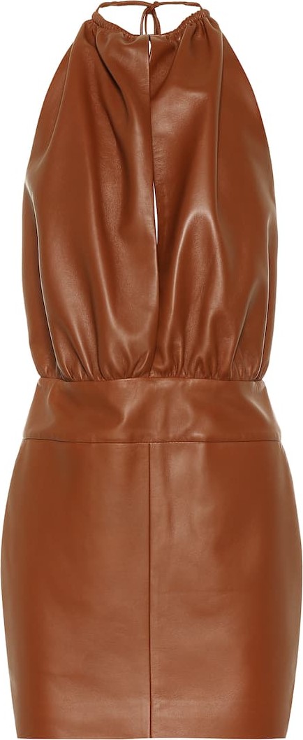 Alexandre Vauthier Leather minidress