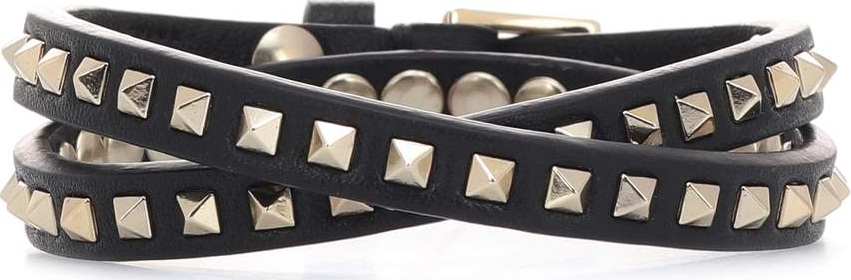 Valentino Valentino Garavani Rockstud leather bracelet