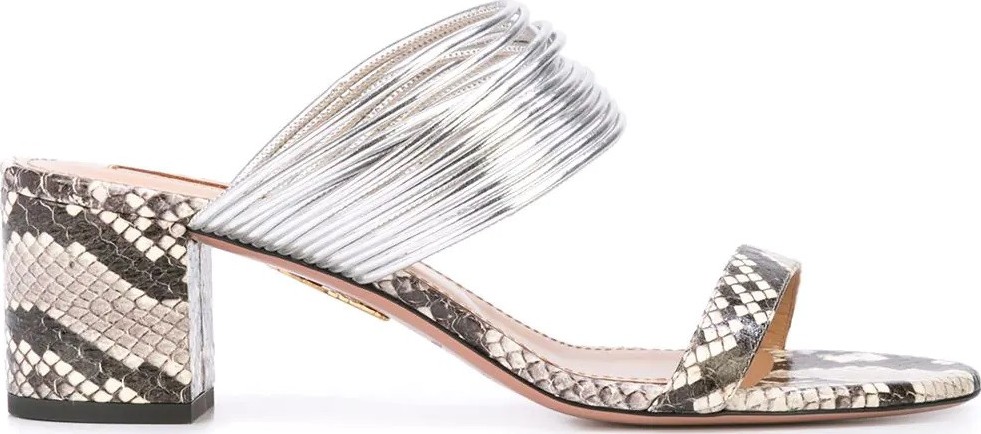 Aquazzura Silver Rendez vous sandals