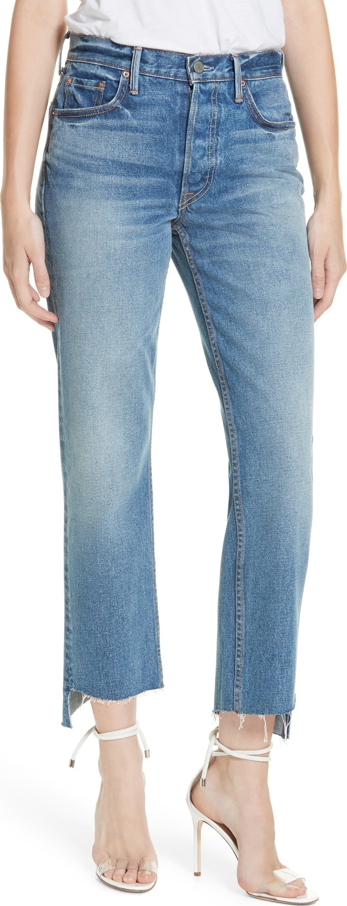 Grlfrnd Helena Step Hem Straight Jeans