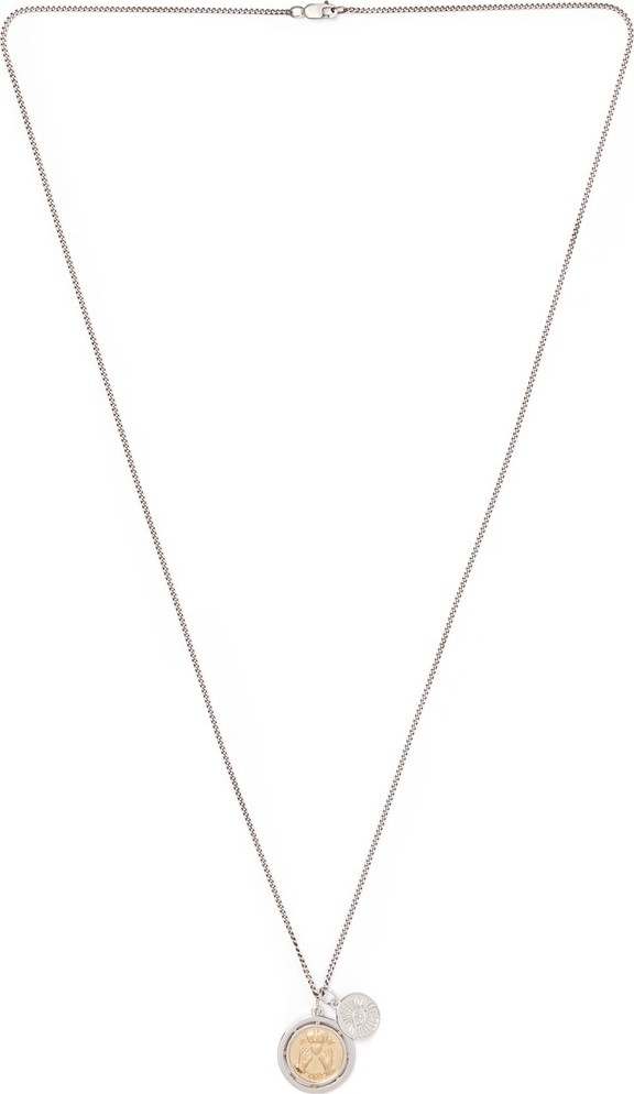 Miansai Test of Time Oxidised Sterling Silver and Gold Vermeil Necklace