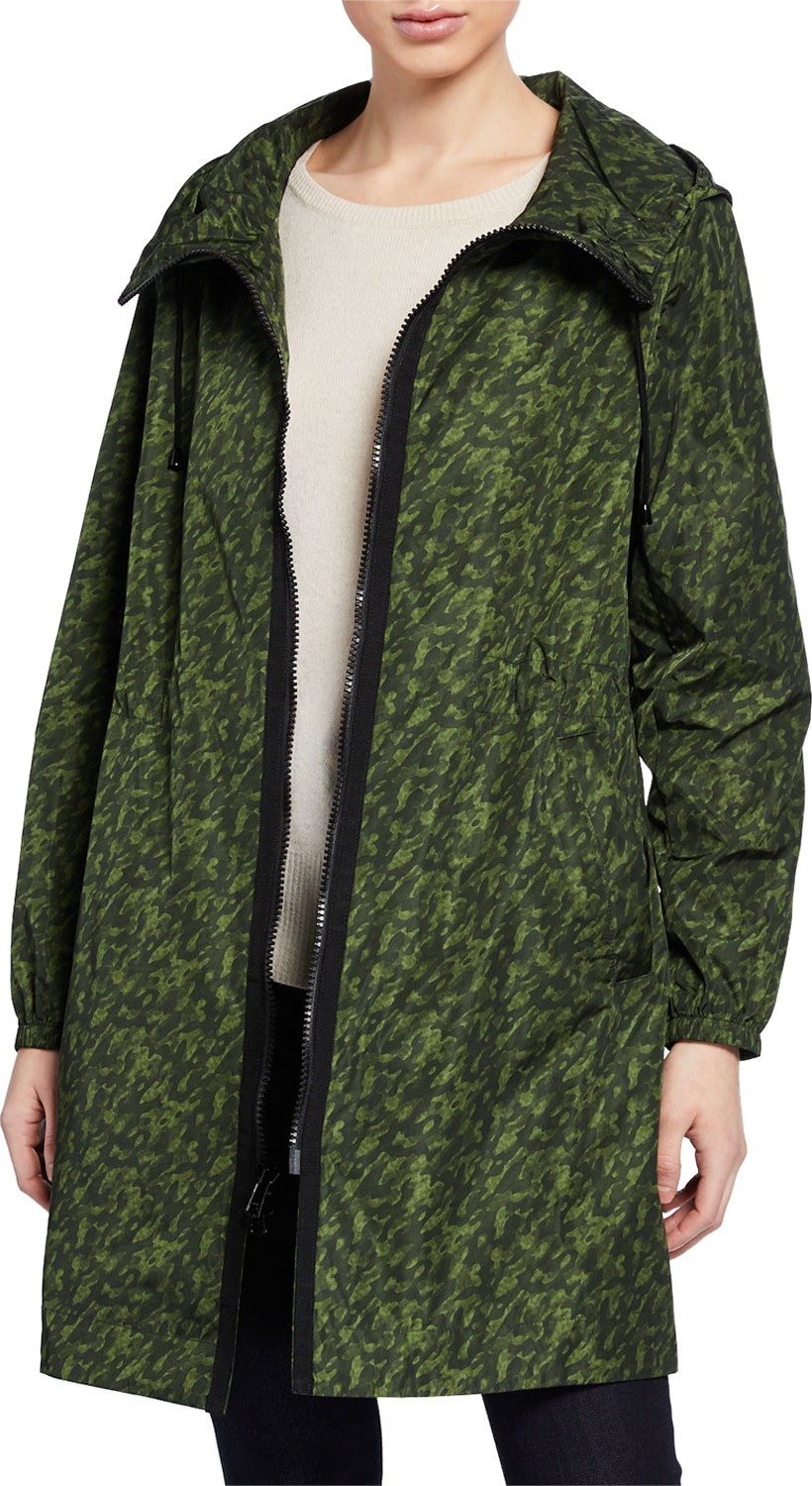 Jane Post Italian Zip-Up Parka Coat